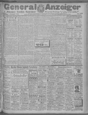 Münchner neueste Nachrichten Dienstag 4. September 1900