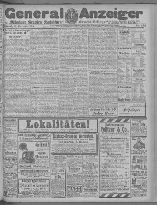 Münchner neueste Nachrichten Mittwoch 19. September 1900