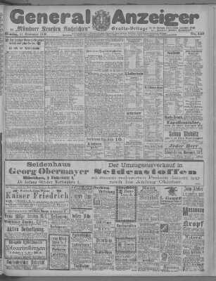 Münchner neueste Nachrichten Montag 24. September 1900