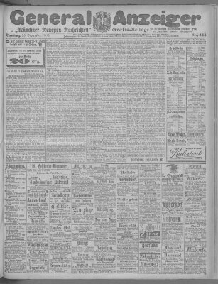 Münchner neueste Nachrichten Dienstag 25. September 1900