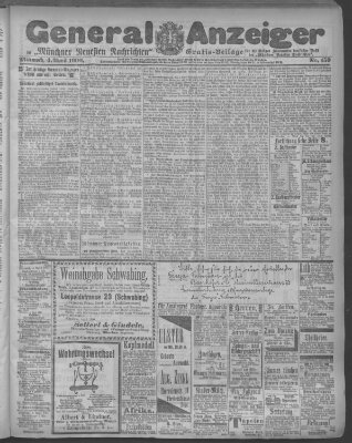 Münchner neueste Nachrichten Mittwoch 4. April 1900