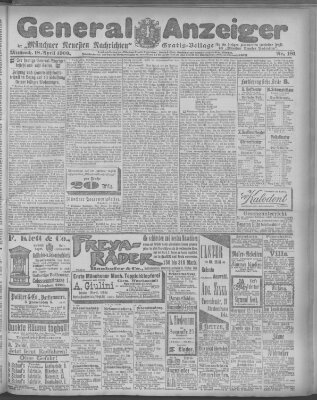 Münchner neueste Nachrichten Mittwoch 18. April 1900