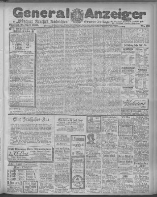 Münchner neueste Nachrichten Dienstag 24. April 1900