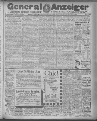 Münchner neueste Nachrichten Donnerstag 10. Mai 1900