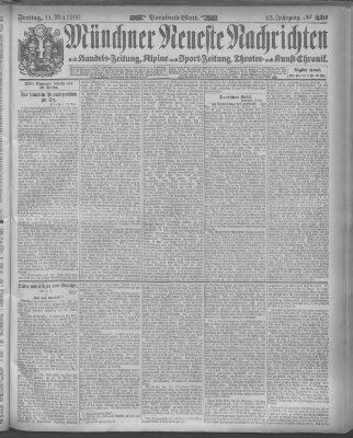 Münchner neueste Nachrichten Freitag 11. Mai 1900