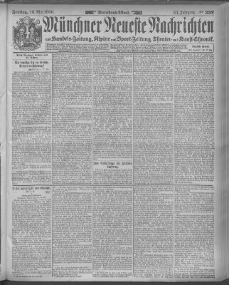 Münchner neueste Nachrichten Freitag 18. Mai 1900