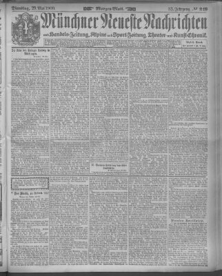 Münchner neueste Nachrichten Dienstag 29. Mai 1900