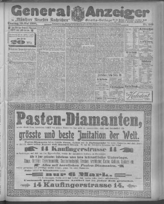 Münchner neueste Nachrichten Dienstag 29. Mai 1900