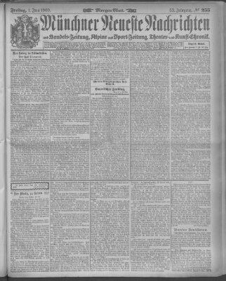 Münchner neueste Nachrichten Freitag 1. Juni 1900