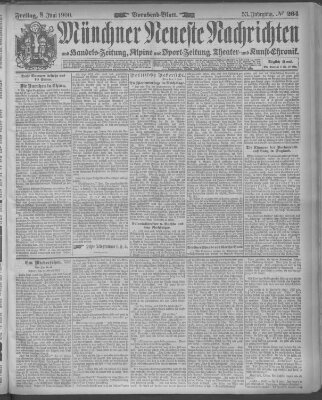 Münchner neueste Nachrichten Freitag 8. Juni 1900