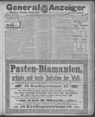 Münchner neueste Nachrichten Freitag 8. Juni 1900