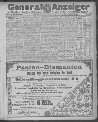 Münchner neueste Nachrichten Dienstag 26. Juni 1900