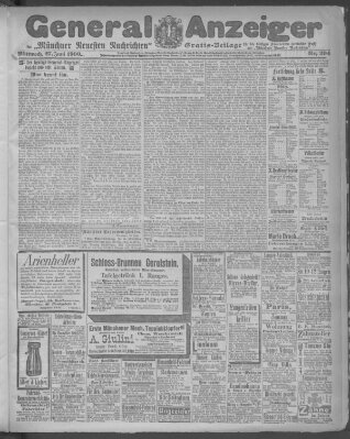 Münchner neueste Nachrichten Mittwoch 27. Juni 1900