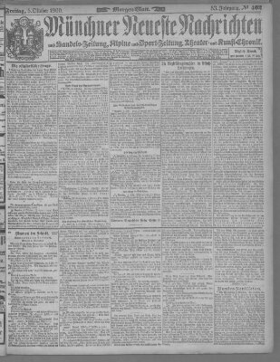 Münchner neueste Nachrichten Freitag 5. Oktober 1900