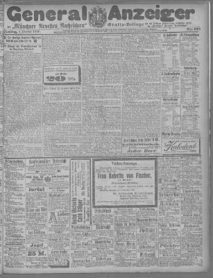 Münchner neueste Nachrichten Dienstag 9. Oktober 1900