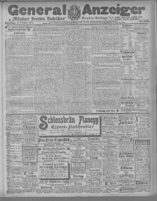 Münchner neueste Nachrichten Samstag 20. Oktober 1900