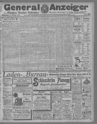 Münchner neueste Nachrichten Mittwoch 24. Oktober 1900