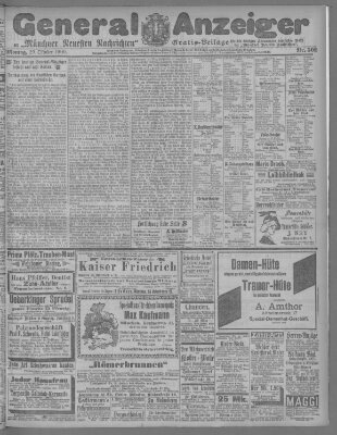 Münchner neueste Nachrichten Montag 29. Oktober 1900