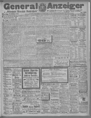 Münchner neueste Nachrichten Dienstag 30. Oktober 1900