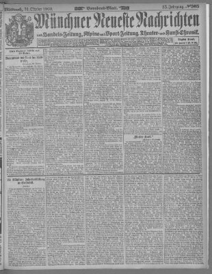 Münchner neueste Nachrichten Mittwoch 31. Oktober 1900