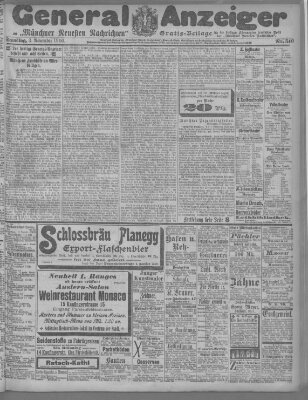 Münchner neueste Nachrichten Samstag 3. November 1900