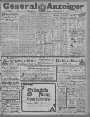 Münchner neueste Nachrichten Montag 5. November 1900