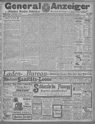 Münchner neueste Nachrichten Mittwoch 7. November 1900