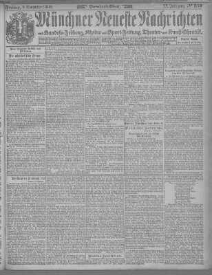 Münchner neueste Nachrichten Freitag 9. November 1900