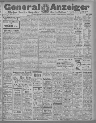 Münchner neueste Nachrichten Freitag 9. November 1900