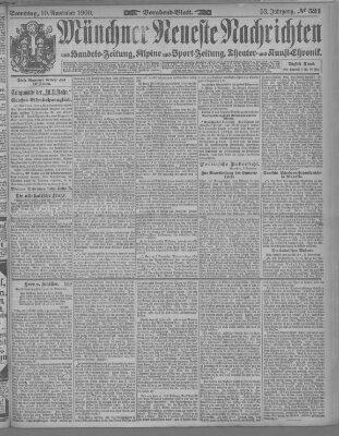 Münchner neueste Nachrichten Samstag 10. November 1900