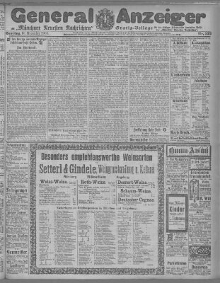 Münchner neueste Nachrichten Samstag 10. November 1900