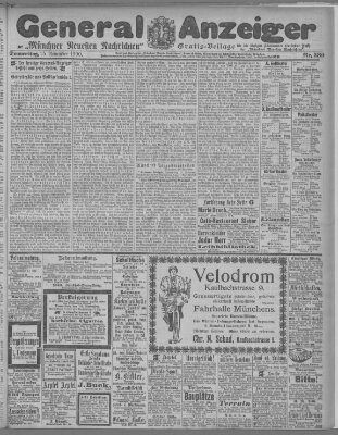 Münchner neueste Nachrichten Donnerstag 15. November 1900