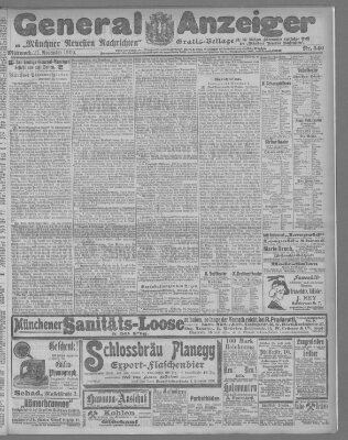 Münchner neueste Nachrichten Mittwoch 21. November 1900