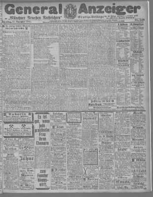 Münchner neueste Nachrichten Samstag 24. November 1900