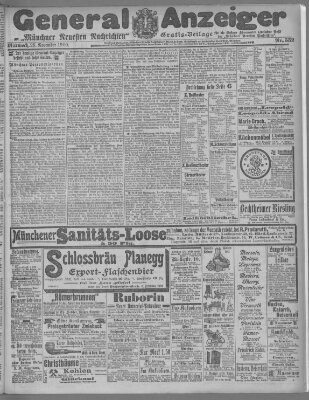 Münchner neueste Nachrichten Mittwoch 28. November 1900