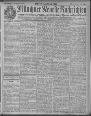 Münchner neueste Nachrichten Mittwoch 5. Dezember 1900