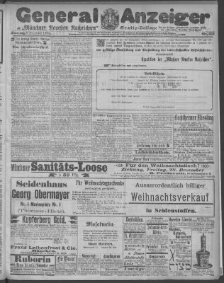 Münchner neueste Nachrichten Sonntag 9. Dezember 1900