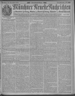 Münchner neueste Nachrichten Freitag 21. Dezember 1900