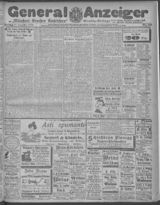 Münchner neueste Nachrichten Freitag 21. Dezember 1900