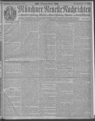 Münchner neueste Nachrichten Freitag 28. Dezember 1900