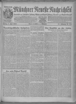 Münchner neueste Nachrichten Freitag 8. Juni 1928