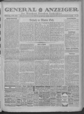 Münchner neueste Nachrichten Donnerstag 4. Oktober 1928