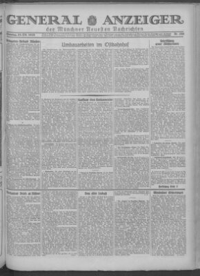 Münchner neueste Nachrichten Dienstag 23. Oktober 1928