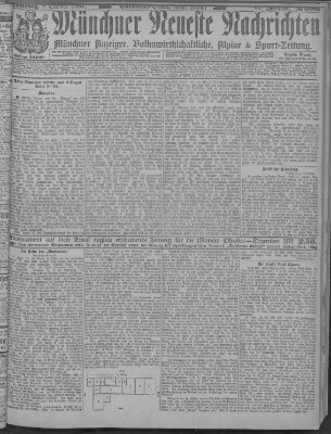 Münchner neueste Nachrichten Samstag 8. Oktober 1887