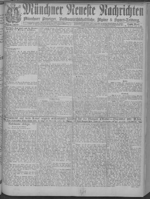 Münchner neueste Nachrichten Montag 17. Oktober 1887