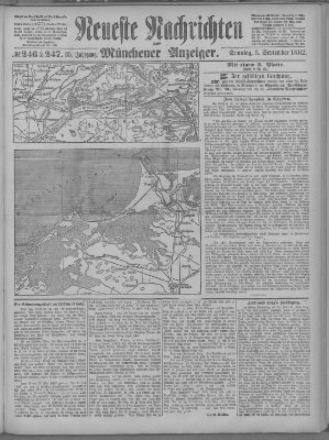 Neueste Nachrichten und Münchener Anzeiger (Münchner neueste Nachrichten) Sonntag 3. September 1882