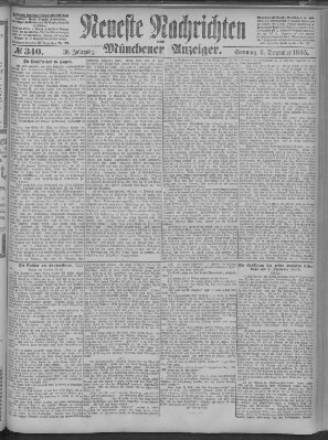 Neueste Nachrichten und Münchener Anzeiger (Münchner neueste Nachrichten) Sonntag 6. Dezember 1885