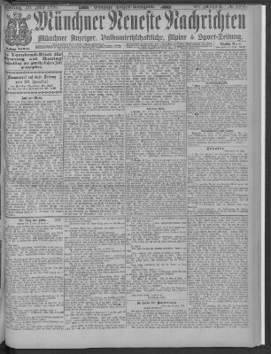 Münchner neueste Nachrichten Montag 20. Juni 1887