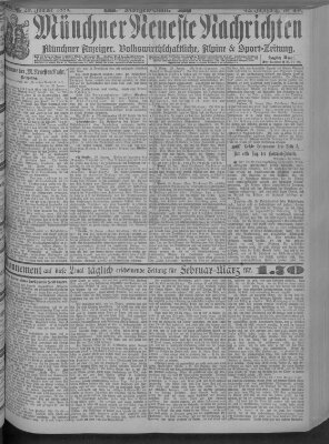 Münchner neueste Nachrichten Dienstag 29. Januar 1889