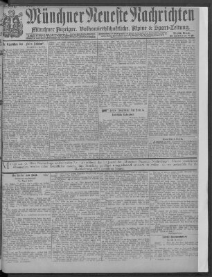 Münchner neueste Nachrichten Samstag 30. März 1889